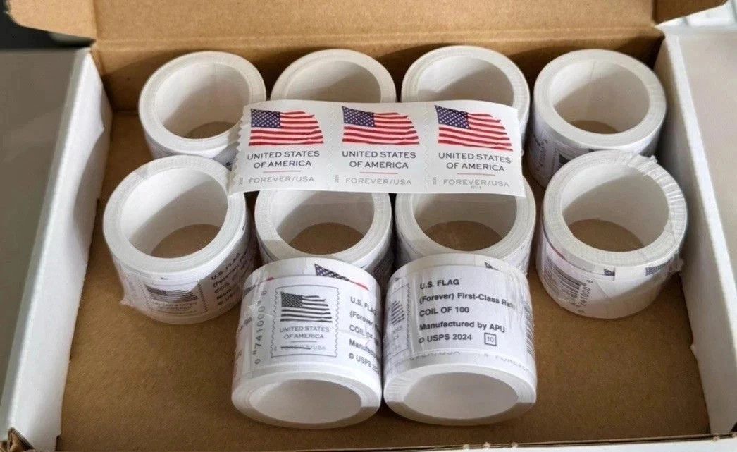 5 rolls of 500 usps - postage,Special Sale ,New 2025