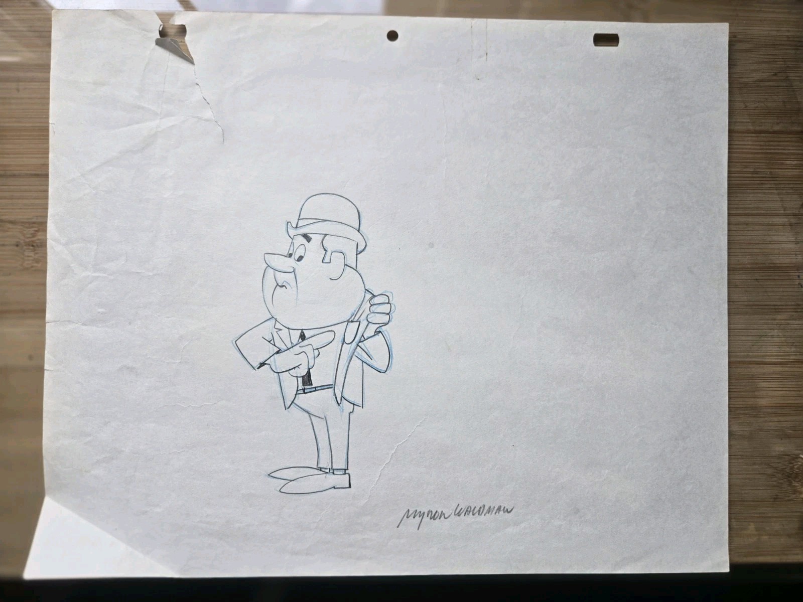 MYRON WALDMAN ORIGINAL Drawings From Private Collection 