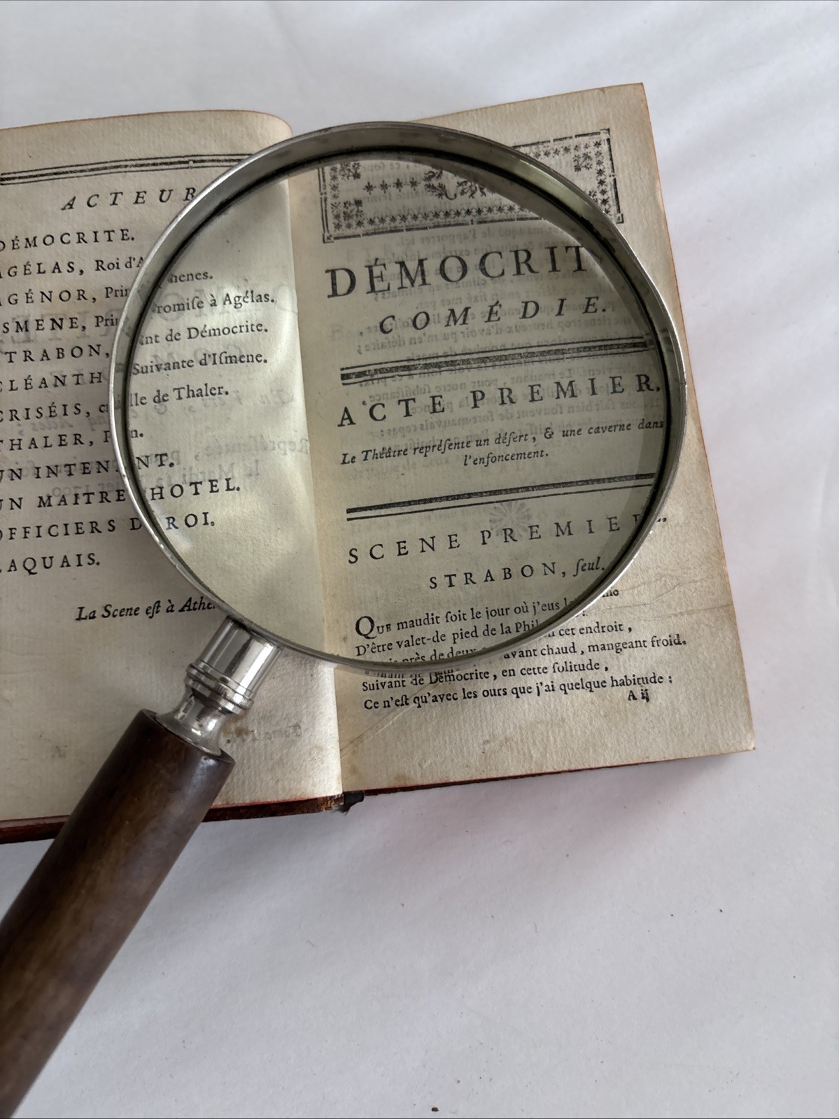 Antique Vintage Mid-Century Magnifying Glass Made in France 4