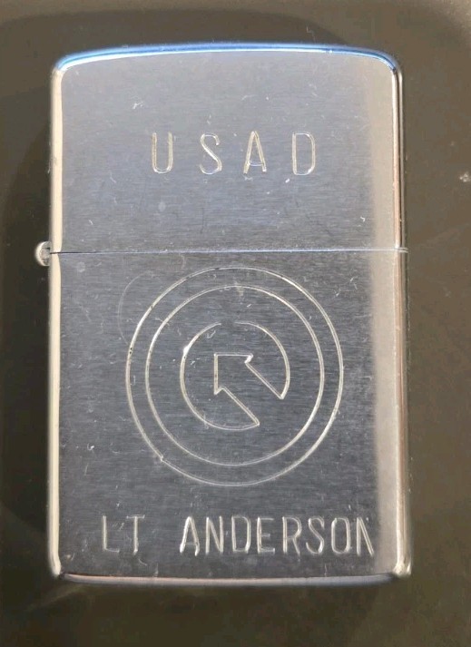 Vintage 1968 Zippo Lighter Vietnam War U.S. Army's 1st Logistical CommandUSAD