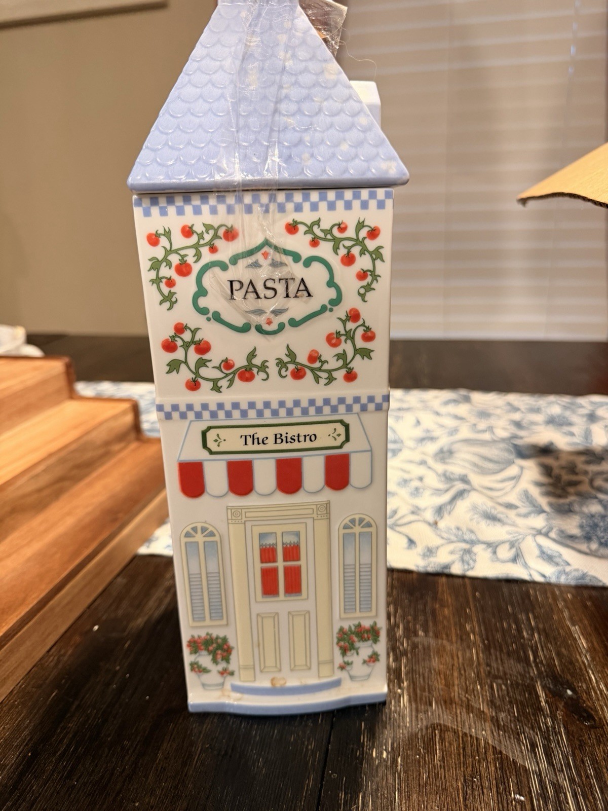Vintage 1992 Lenox Village Pasta Bistro Canister Fine Porcelain Taiwan RARE