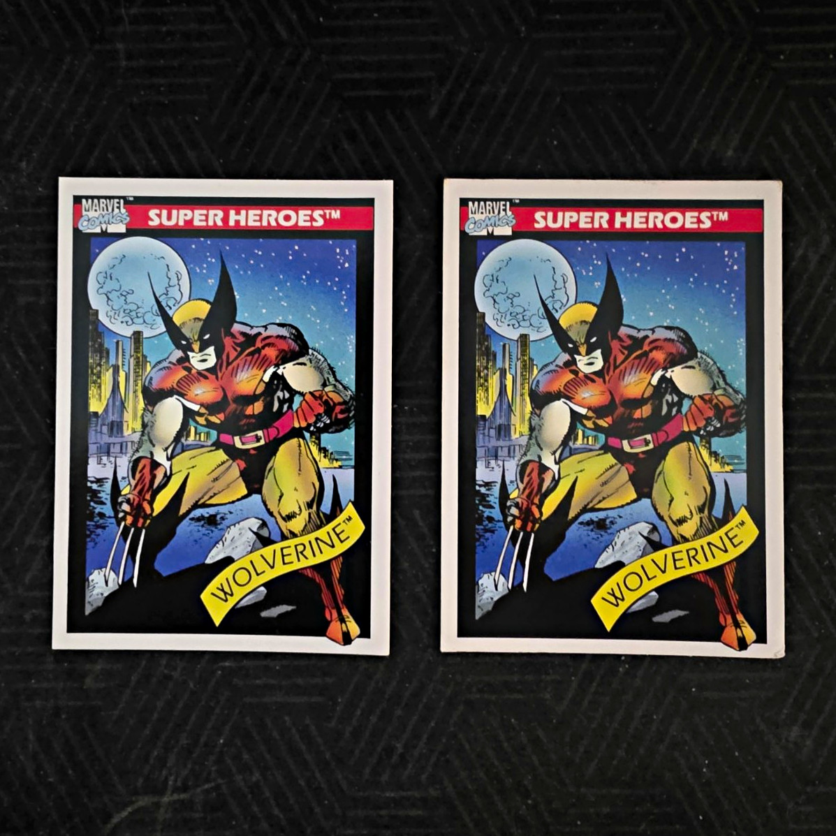(2) 1990 1919 Impel Marvel Universe Series 1 Wolverine Card #10 Lot MCU