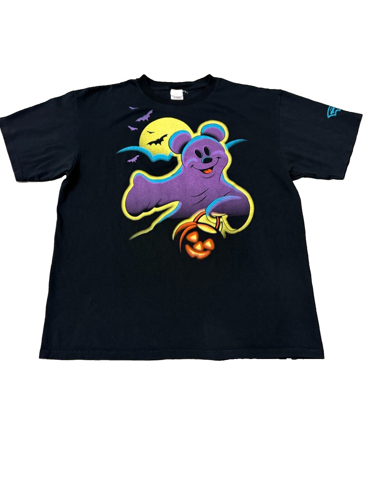 Vintage Disney Mickey’s Trick or Treat Party 2009 Mickey Mouse Black Shirt XL