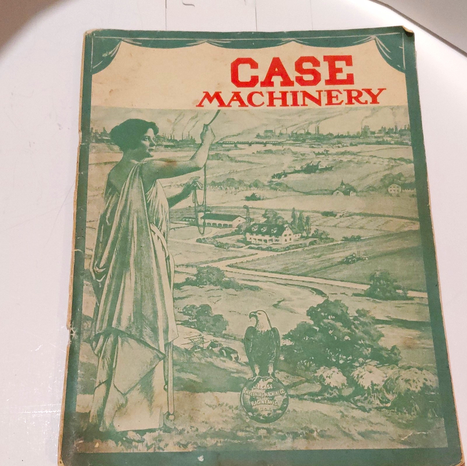 Case 1918 Original Agriculture Machinery Advertising Brochure, Green/Beige/Red