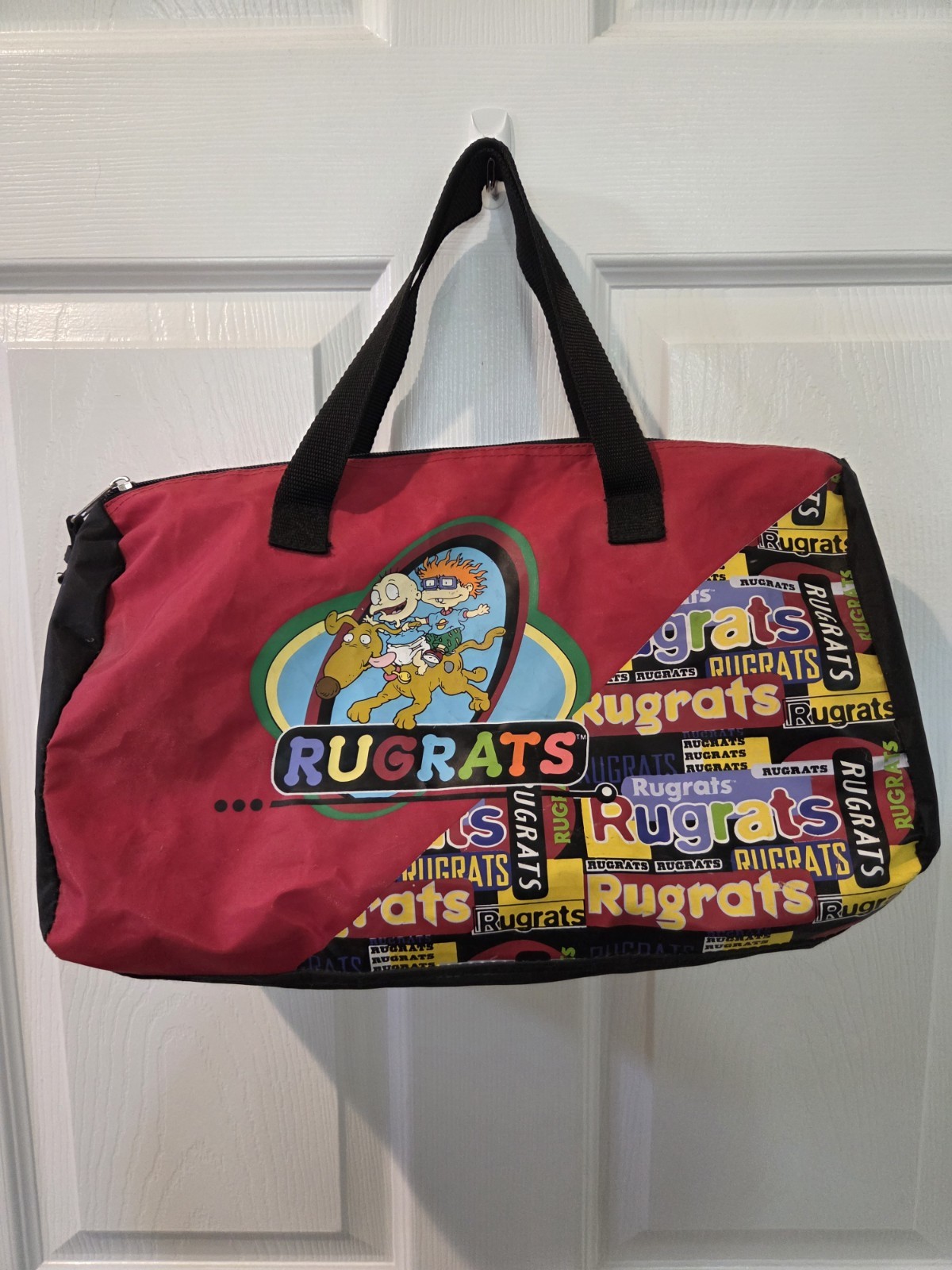 Vintage 90s Rugrats Nickelodeon Cartoon Duffle Bag Rare
