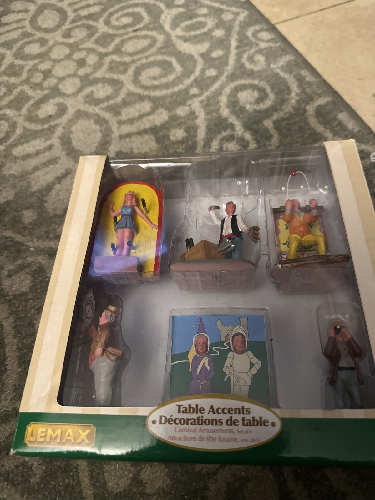 LEMAX 2006 VILLAGE COLLECTION #63583 CARNIVAL AMUSEMENTS SET OF 6 PIECES