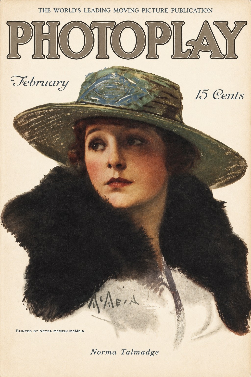 Photoplay Magazine Cover (1920s) - Norma Talmadge 🗞️ Rare Reprint 200gsm Paper
