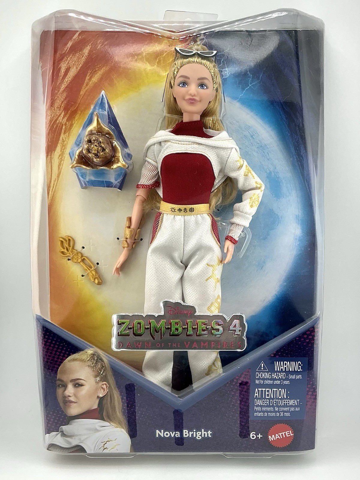 NEW Disney Zombies 4 Dawn Of The Vampires NOVA BRIGHT Doll Mattel
