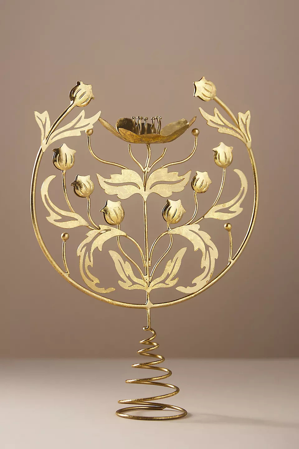 The Met x Anthropologie Gilded Age Poppies Christmas Tree Topper NIB