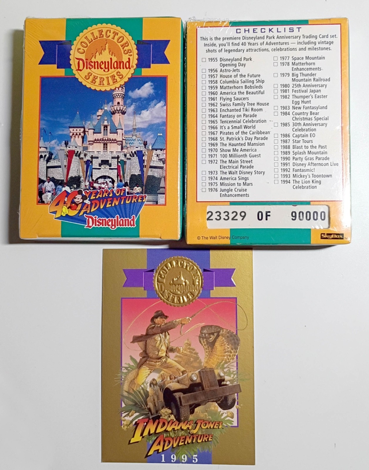 Disneyland 40th Anniversary Collectors Cards Series Trading - New & Sealed
