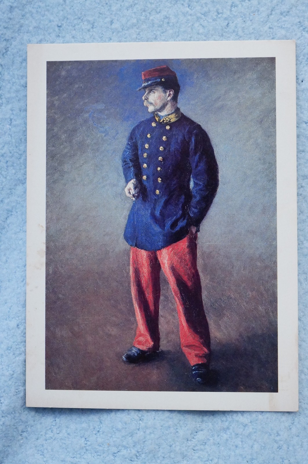 A Soldier - Gustave Caillebotte - Art Postcard