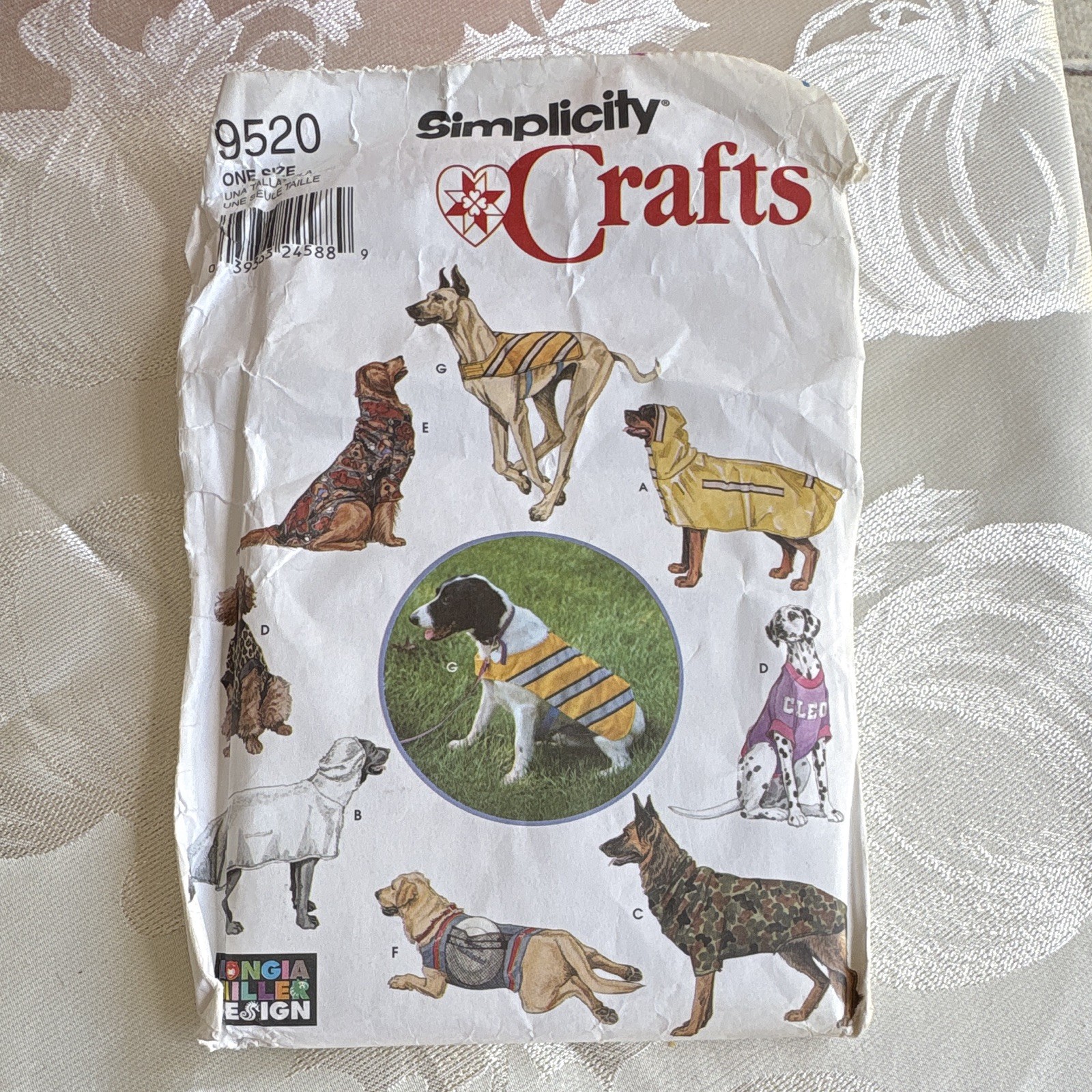 Simplicity Crafts Dog Jacket Vest Shirt Coat Sewing Pattern One Size NEW