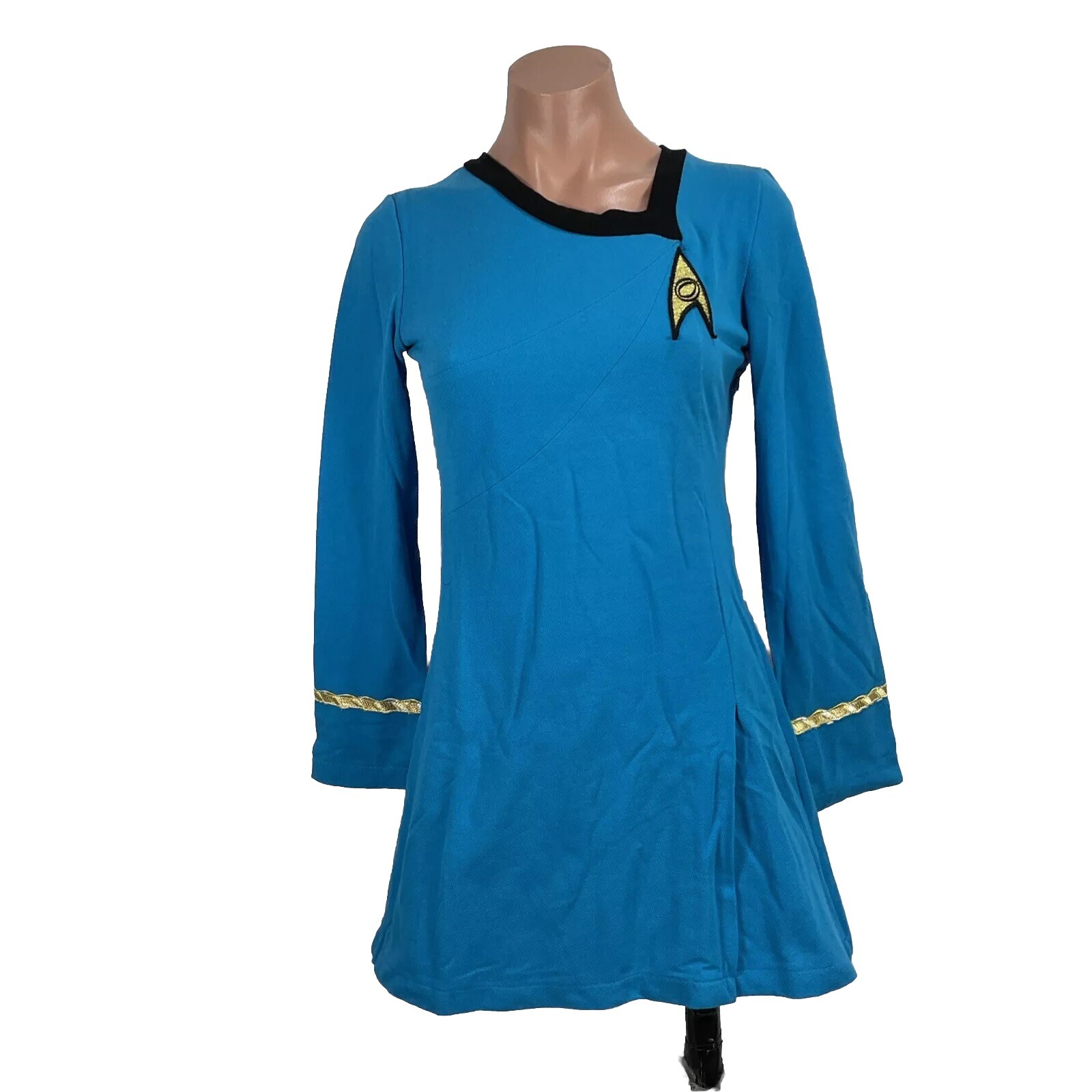 NEW VTG 70s 80s Star Trek Costume Sz S Paramount Pictures Cosplay Quality Wig
