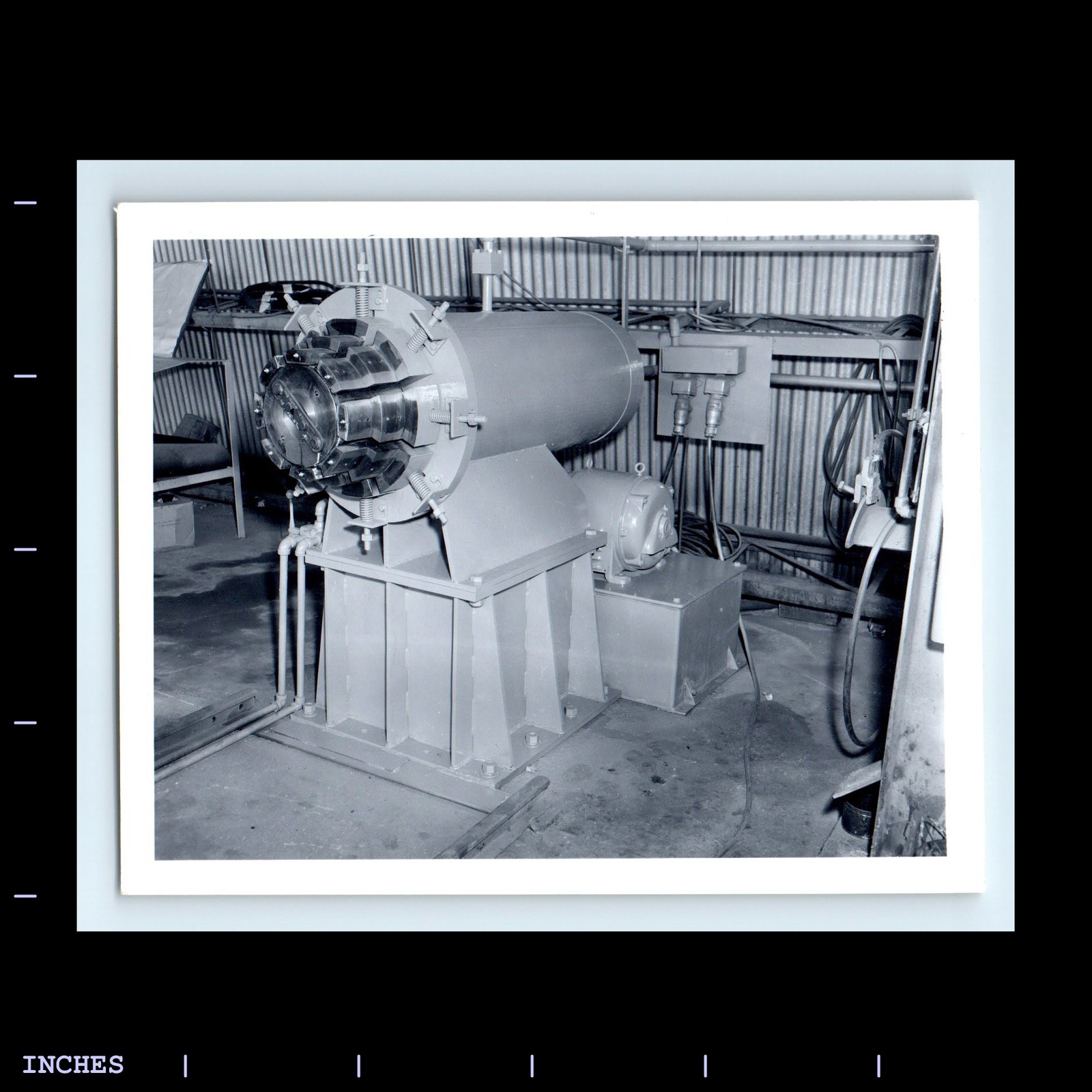 Old Vintage Photo CLOSE UP OF MACHINERY