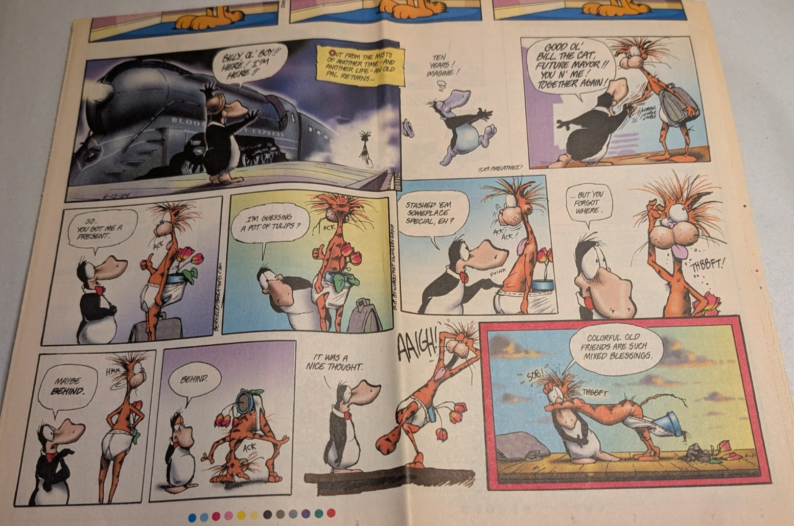 Opus Comic Strip by Berkeley Breathed 2004 Sunday Paper Entire Cartoon Section