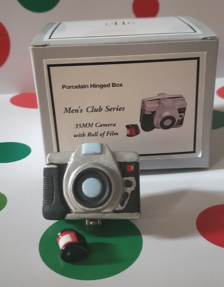 Vintage 35MM Camera with Film PHB Porcelain Hinged Box Midwest of Cannon Falls