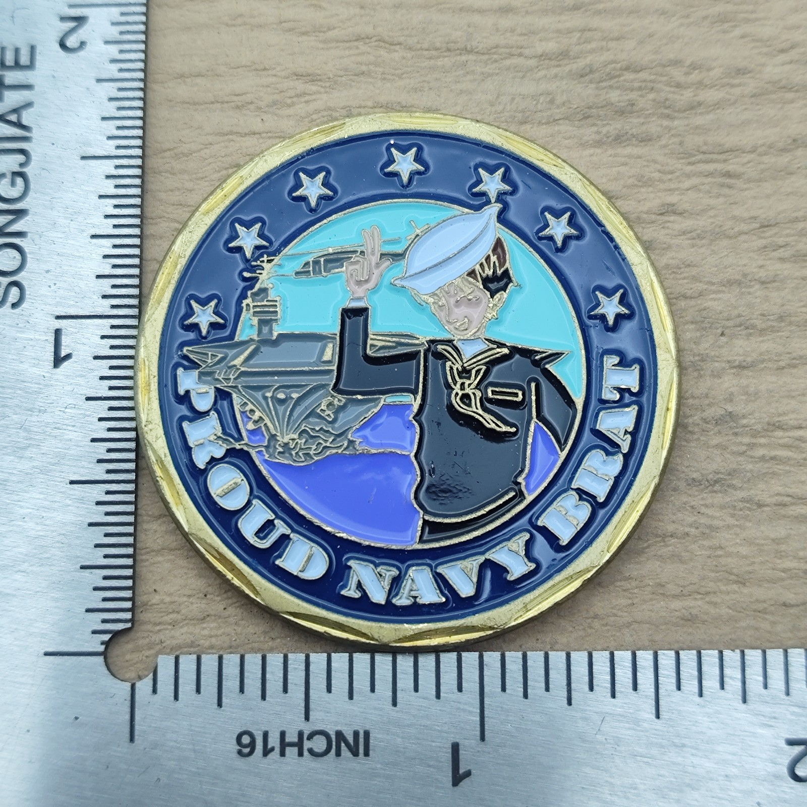 United States Navy Proud Navy Brat Challenge Coin