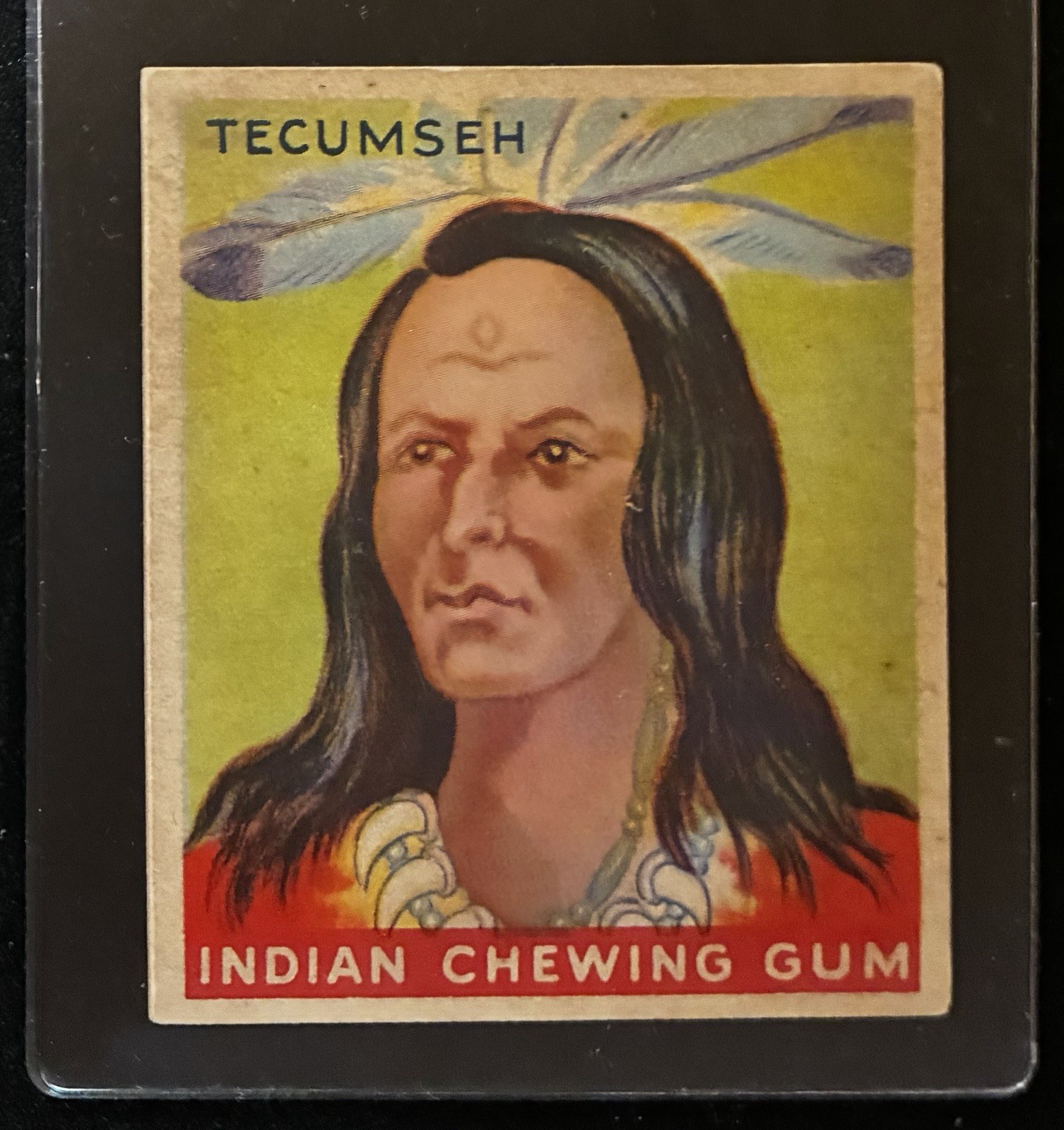 1933 Goudy Co. Indian Chewing Gum #42 Tecumseh Good-Very Good