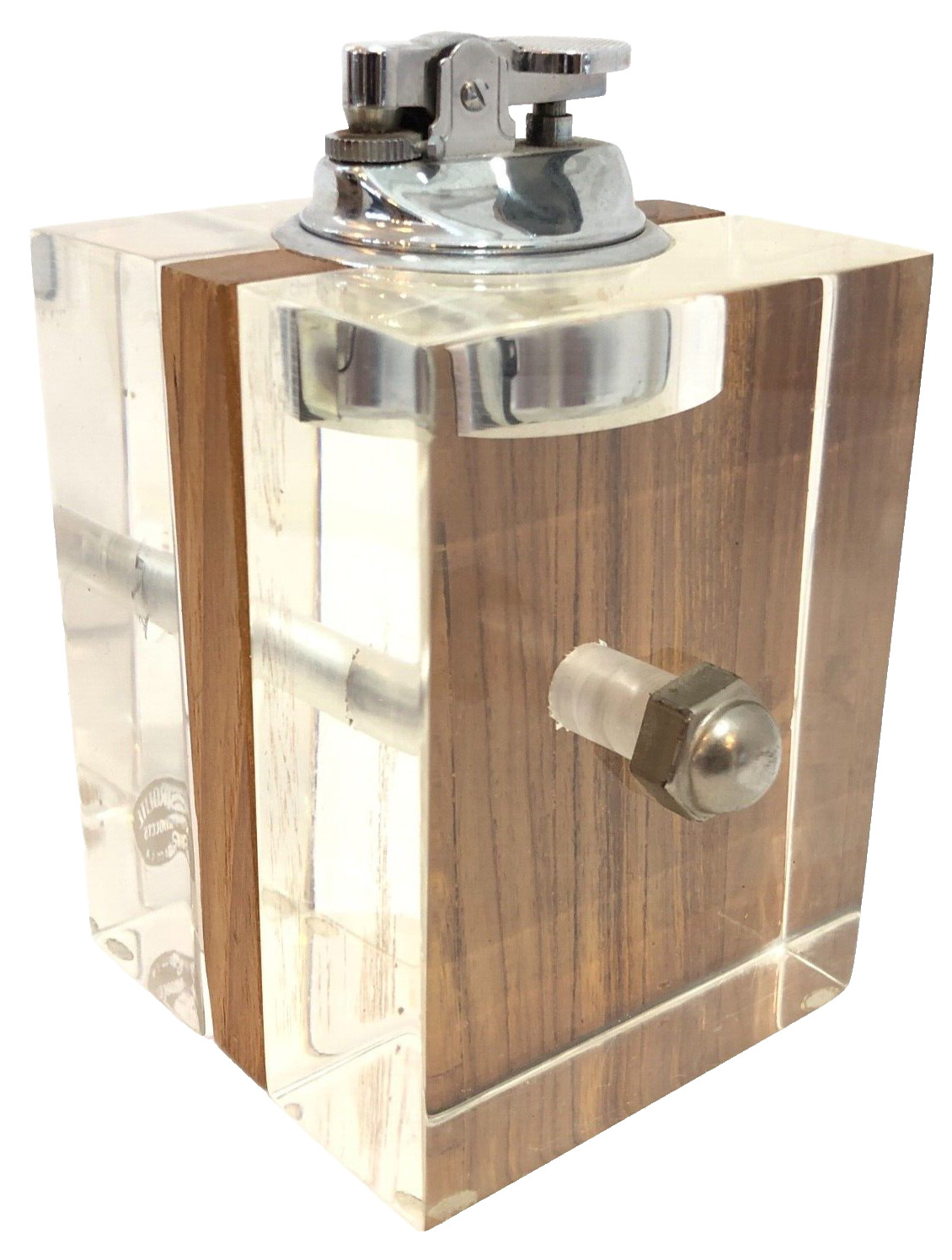 Vntg MCM ASTROLITE Lucite Butane Cigarette Lighter Tobacco Pipe Cigar Tobacciana