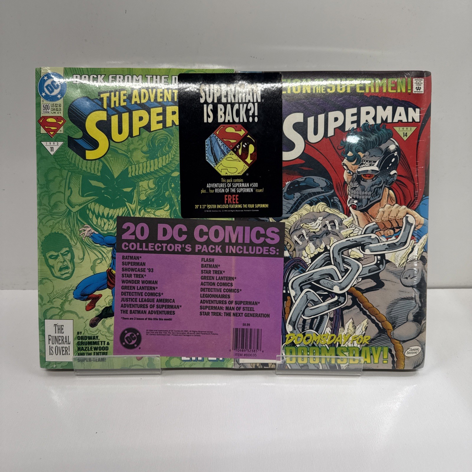 *20-Lot*DC Comics The Reign of Superman Collector's Pack, Poster, Various Comlcs