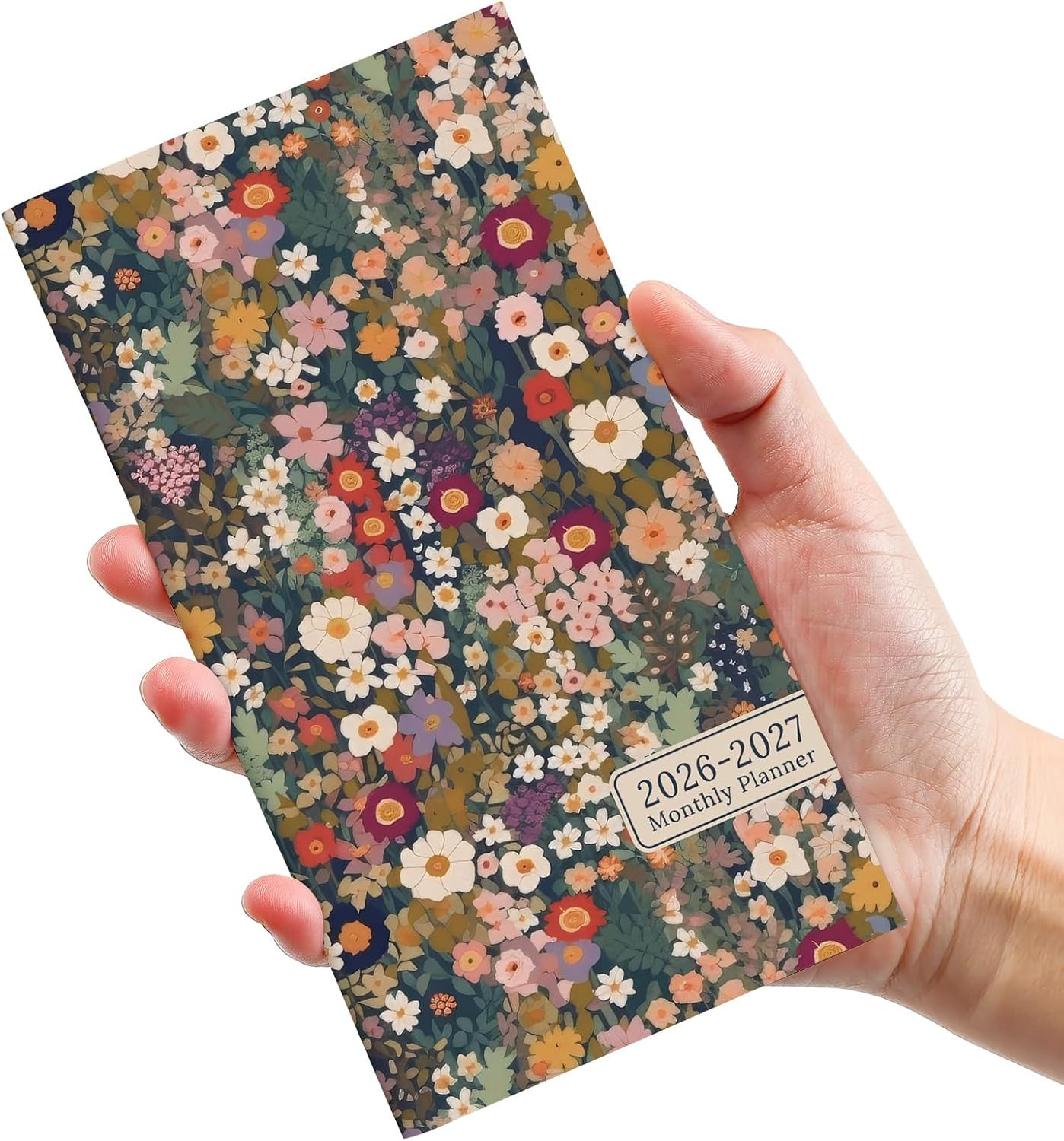 Pocket Calendar 2026-2027 Small Monthly Planner 6.5 x 3.5 Inch Portable