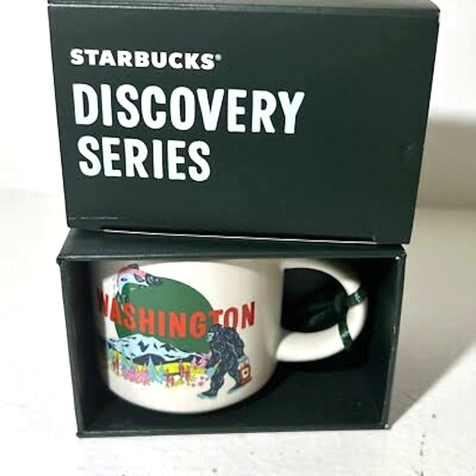 Starbucks Bigfoot Washington Discovery Series Coffee Mini Mug 2 oz Espresso
