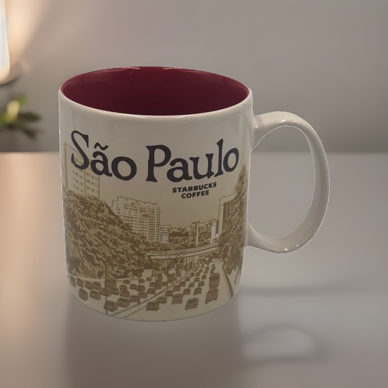 STARBUCKS Sao Paulo Brazil 16 Oz Global City Icon Coffee Mug 2015 Discontinued