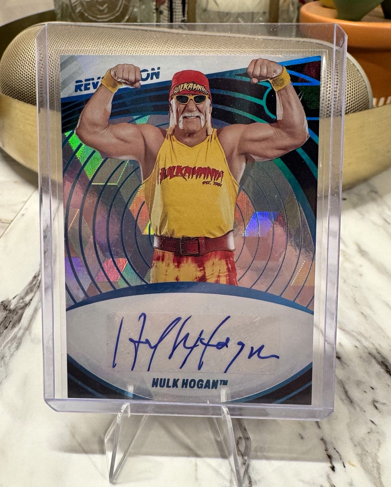 2023 Panini Revolution WWE Hulk Hogan Cubic Auto AG-HHG Serial #'d/49