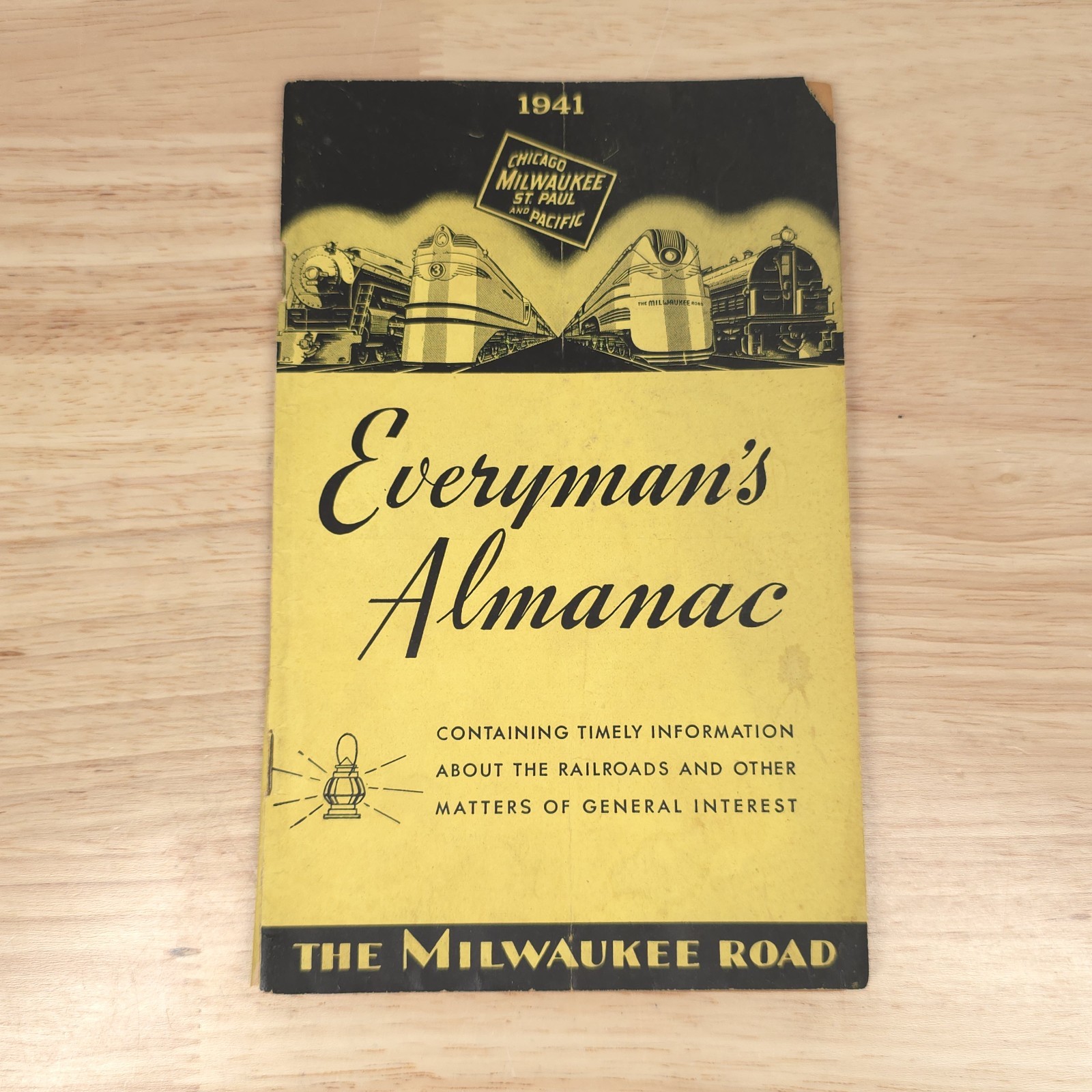1941 Everyman\'s Almanac The Milwaukee Road Chicago St Paul VTG Travel Booklet