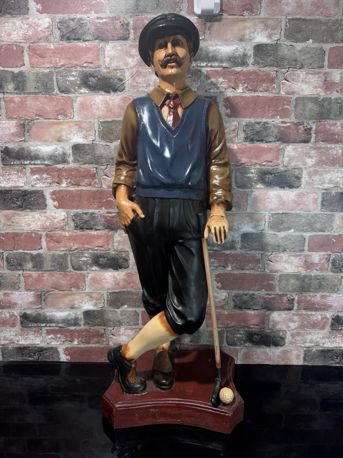 Vintage 70's Golfer Gentleman 38 Inch Golf Player Figurine