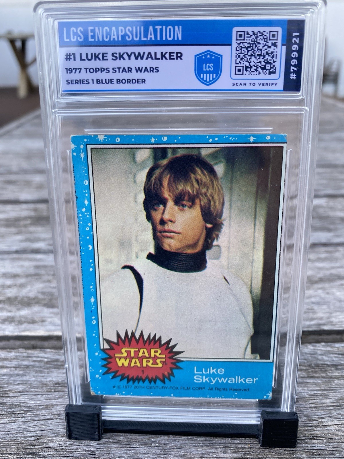 1977 Topps Star Wars #1 Luke Skywalker Mark Hamill LCS Encapsulated not graded