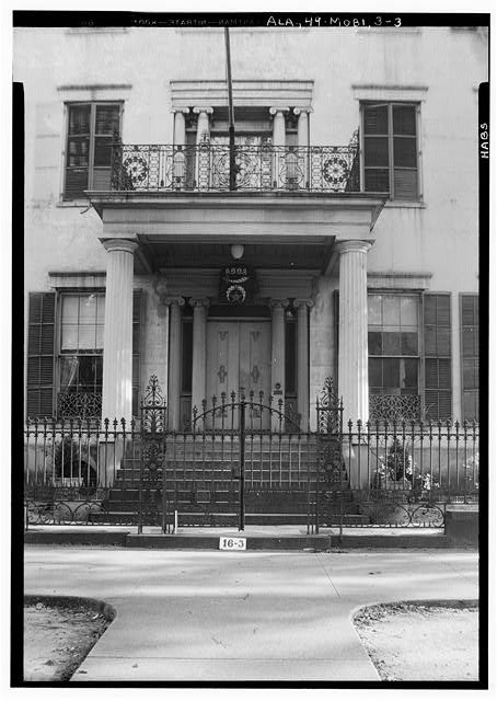 Mobile Alabama Jonathan Emanuel House Entrance 1934 Government Street