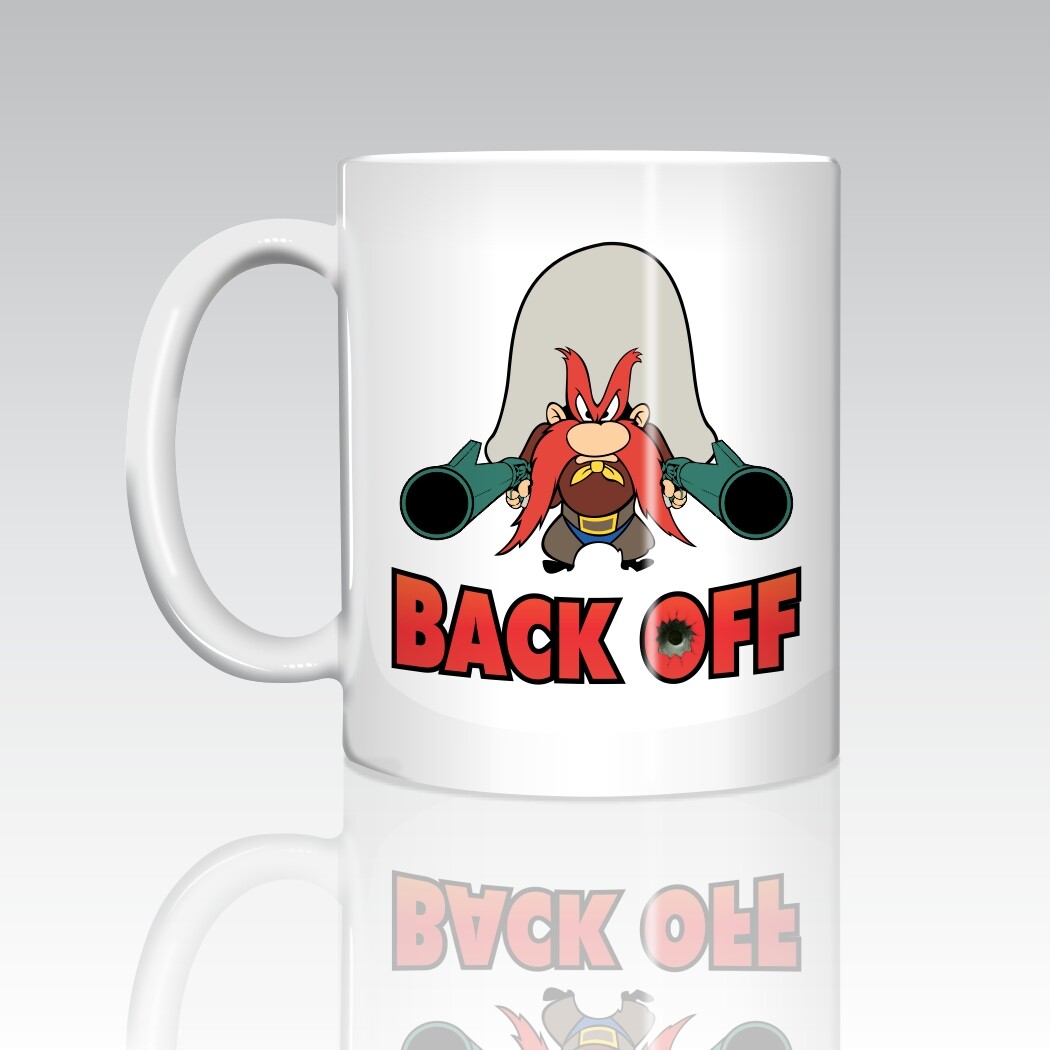 Yosemite Sam  BACK OFF  11oz Ceramic Coffee Mug