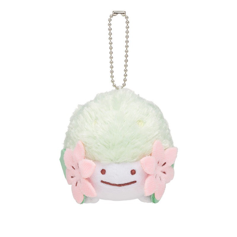 Offcial PC Center Ditto Shapeshift Series Shaymin Plush Key chain Bag Pendant