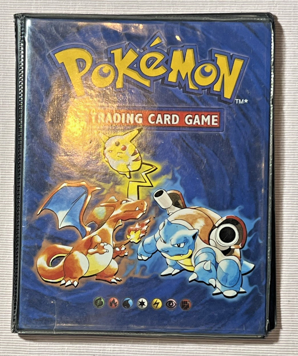 Vintage Pokemon Binder 1999 Wizards of the Coast Base Set 4 Pocket Album WotC