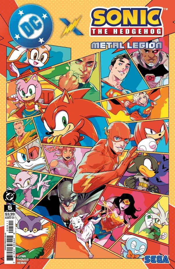 DC X Sonic The Hedgehog Metal Legion #5 CVR A Pablo M Collar 9/2/26