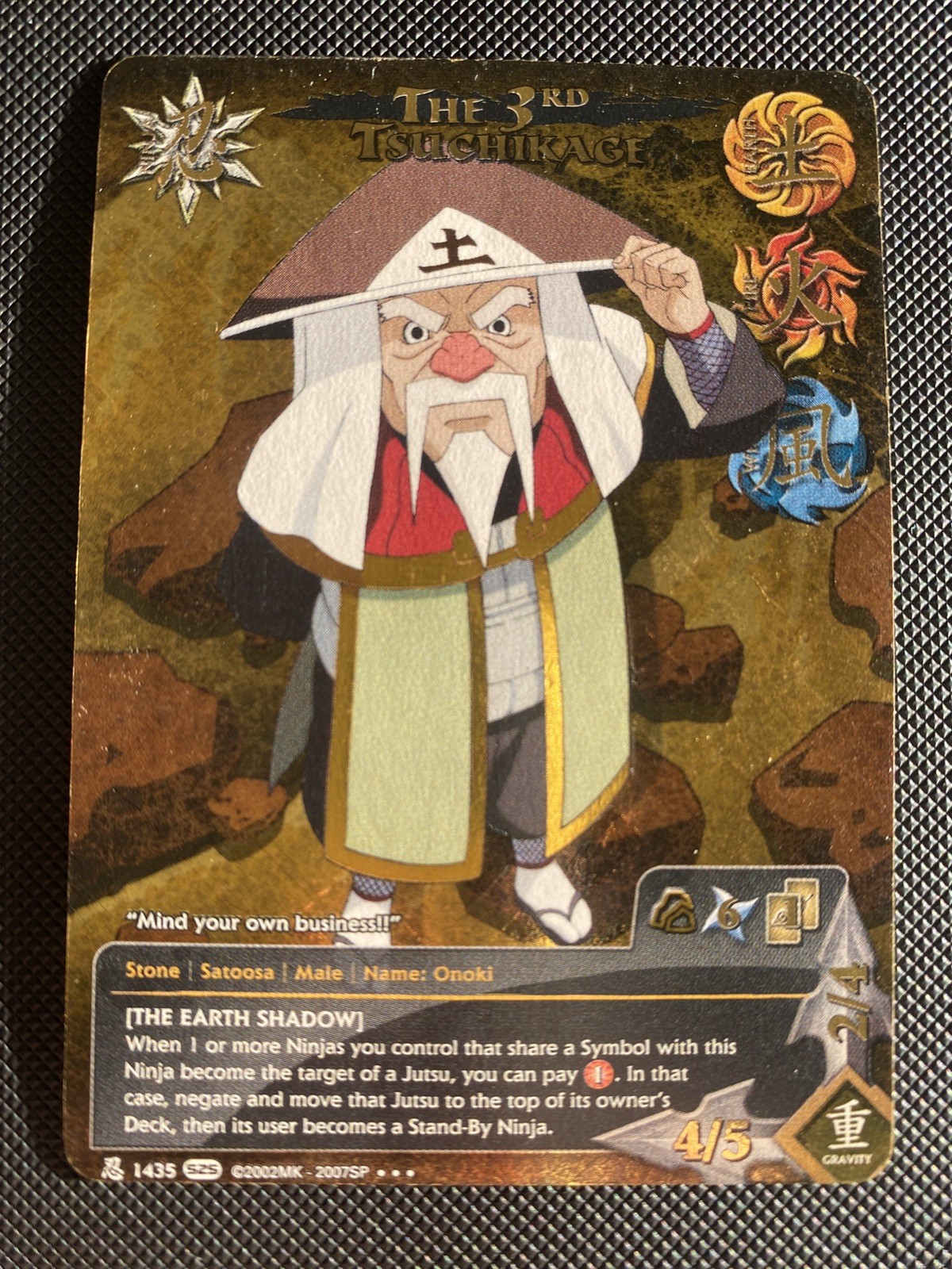 Bandai Naruto CCG The 3rd Tsuchikage Onoki Super Rare Regular ENG #1435