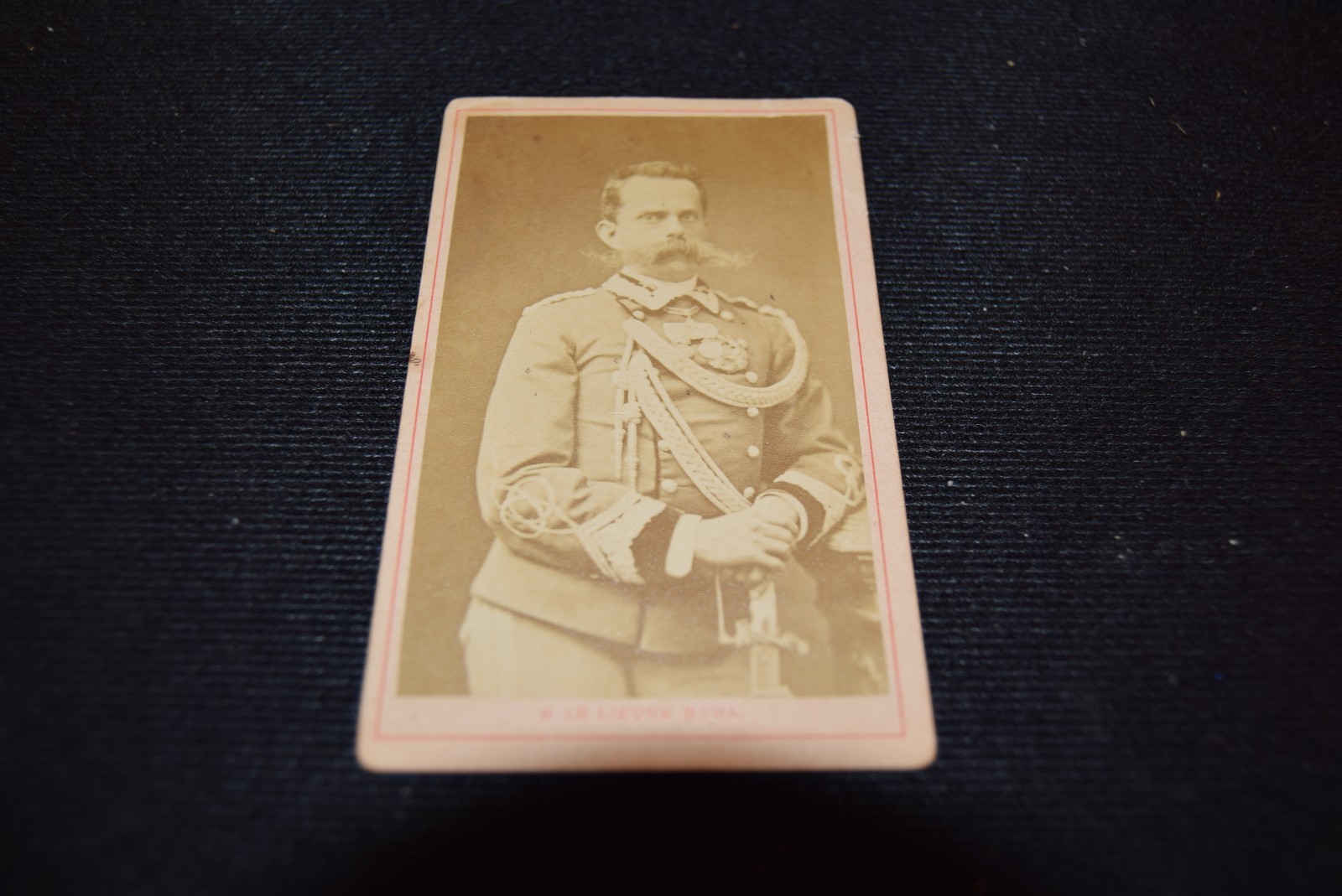 Vintage original CDV of assassinated King of Italy Umberto I who ruled 1878-1900