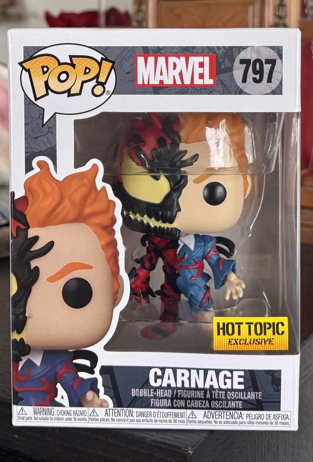 VAULTED Funko POP Marvel: CARNAGE/SPIDERMAN #797 Hot Topic Exclusive