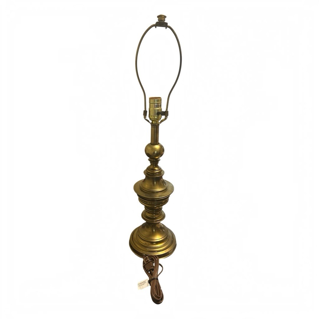 Vintage Stiffel Brass  18” Table Lamp Mid-Century Hollywood Regency