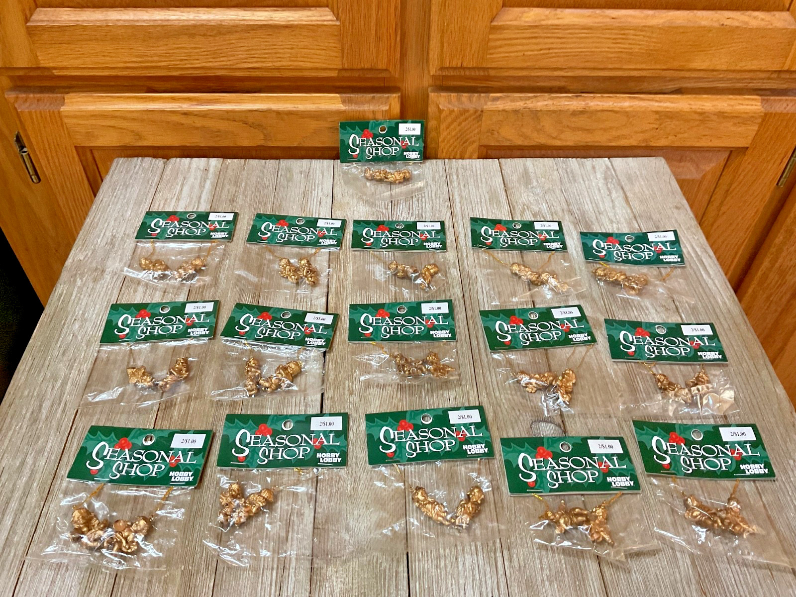 32 Vintage Angel Cherub Instrument Musicians Christmas Mini Gold Ornaments 1\