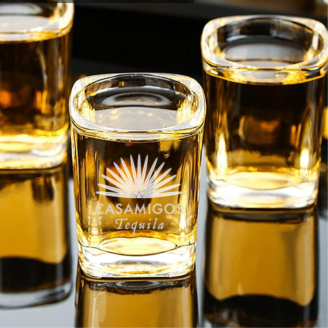Custom Engraved Casamigos Tequila Shot Glass – 2.2 oz Capacity NEW