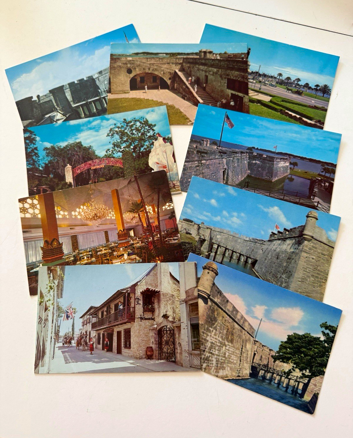 Florida Souvenir Co St. Augustine FL 9pc Vintage Postcard Lot Unposted Views