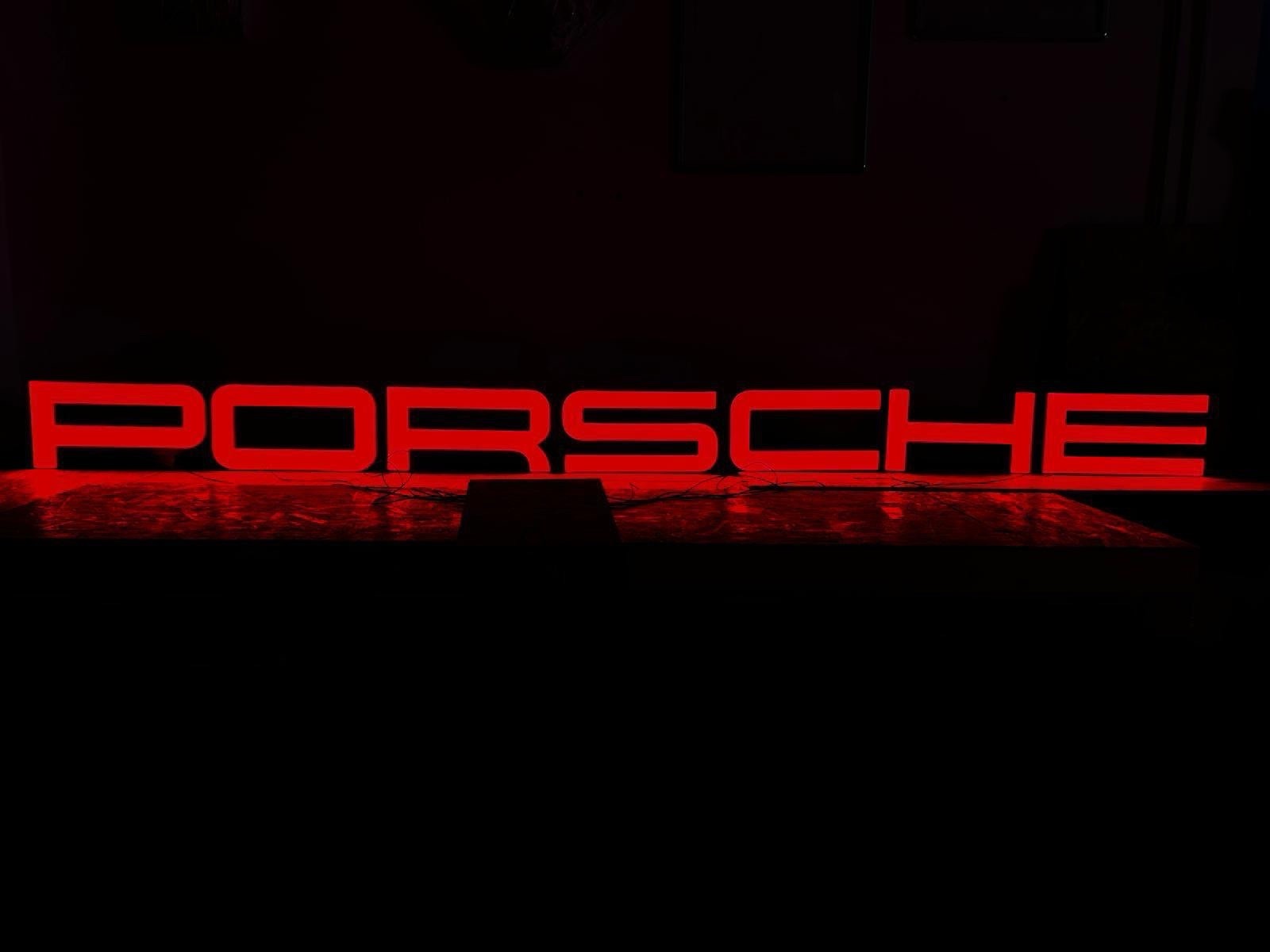 PORSCHE DEALER SIGN - Genuine, Authentic, Original Porsche Dealership Sign - 30'