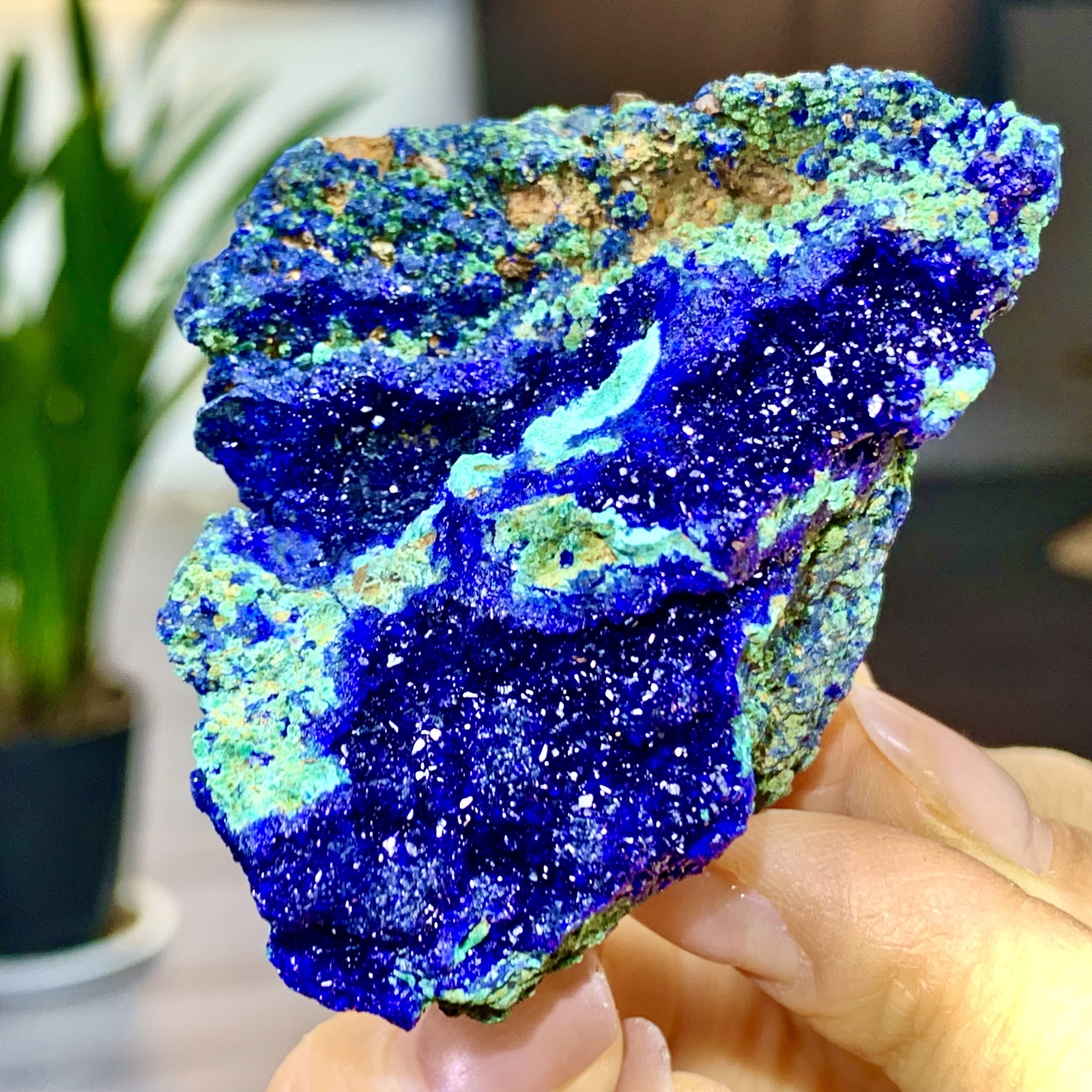 105G BEST Natural Azurite/Malachite crystal minerals specimens