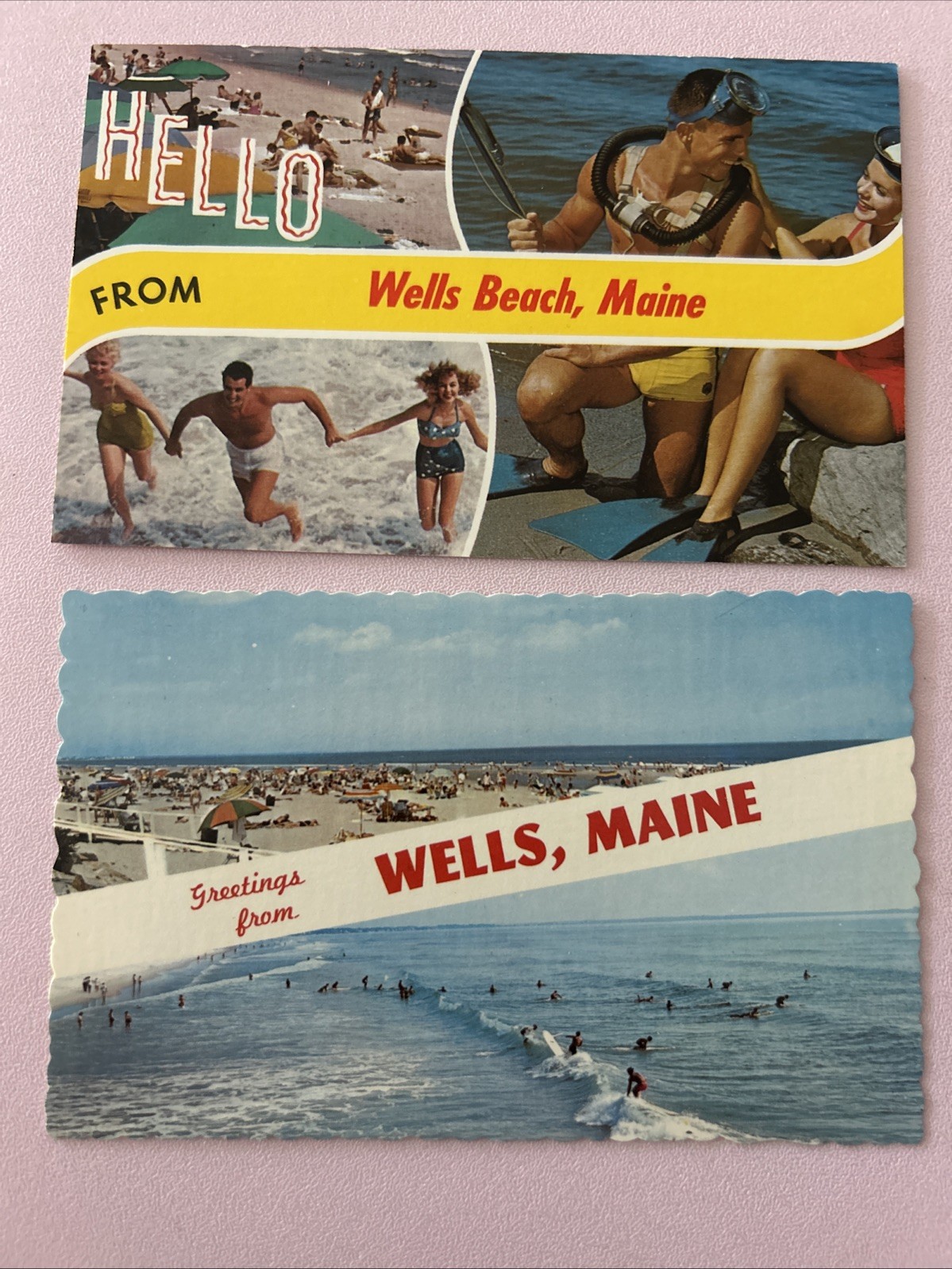 Two Wells Beach Maine Postcards 