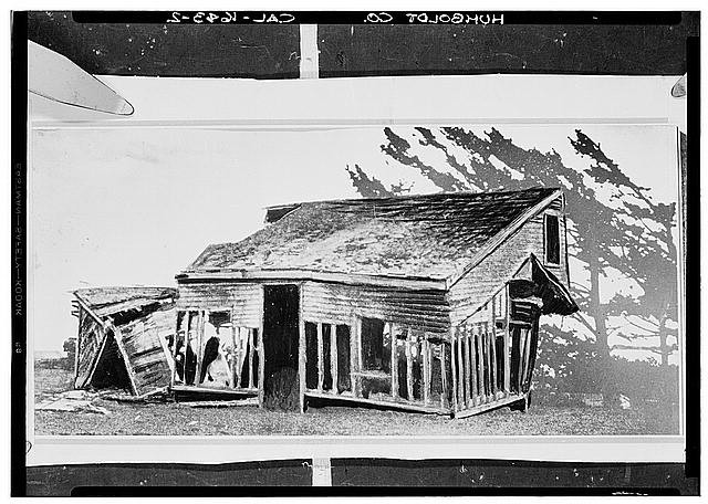 Fort Humboldt Eureka California 1925 Wooden Fort Building HABS Sketch