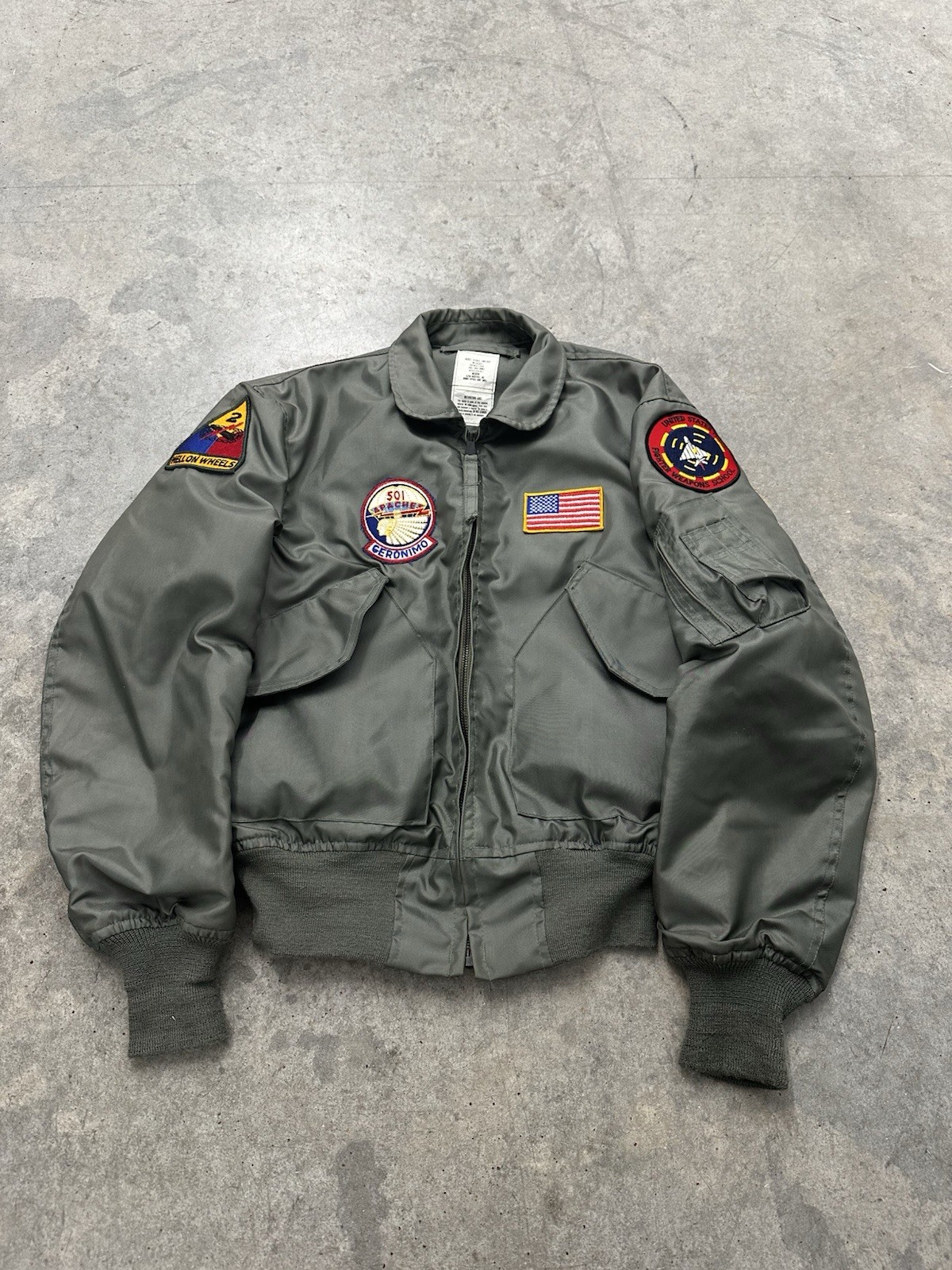 Vintage 1987 Alpha Industries CWU-36/P Nomex Flight Jacket Small Top Gun Pilot