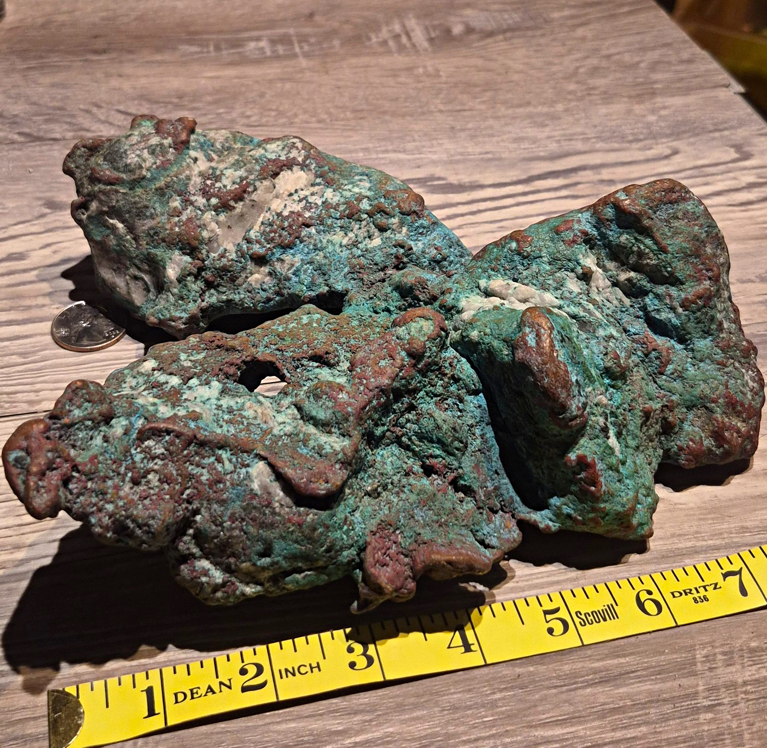HUGE 10 Lb Natural Glacial Float Copper With 2 Fenster Holes