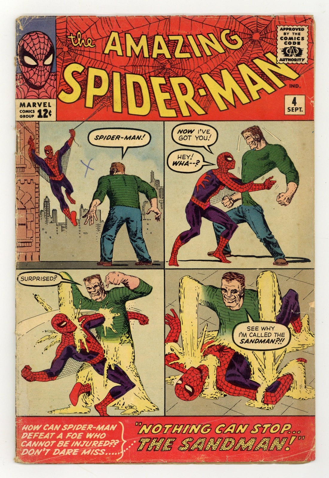 Amazing Spider-Man #4 GD+ 2.5 1963 1st app. Sandman